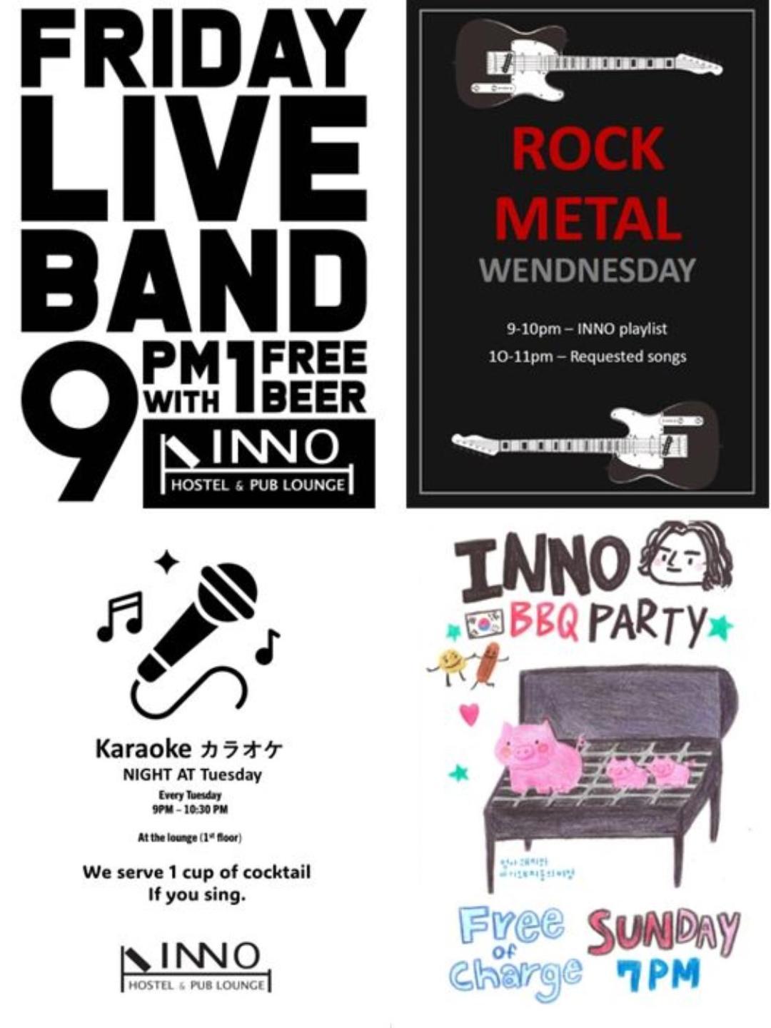 Inno Hostel & Pub Lounge Hongdae Seoul Bagian luar foto